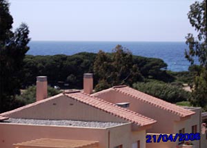 View of the Mediterranean from the front balcony