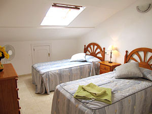 Upstairs bedroom in 3 bedroom Cabopino apartment